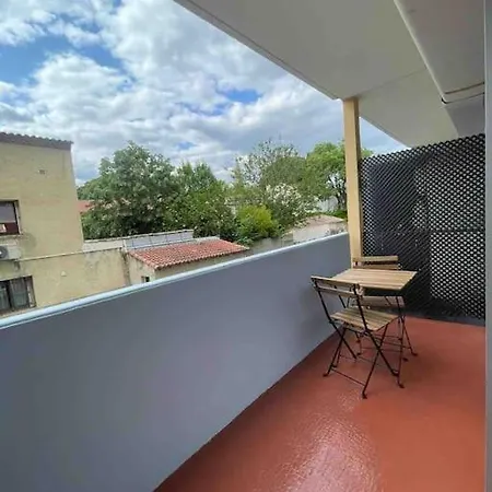 Charmant Studio Beaux Arts Avec Clim Et Terrasse Montpellier Exterior foto